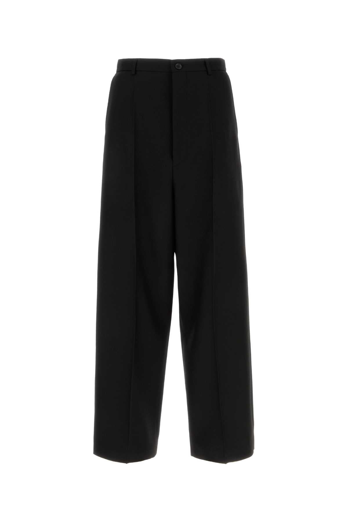 Balenciaga Men Black Wool Pant