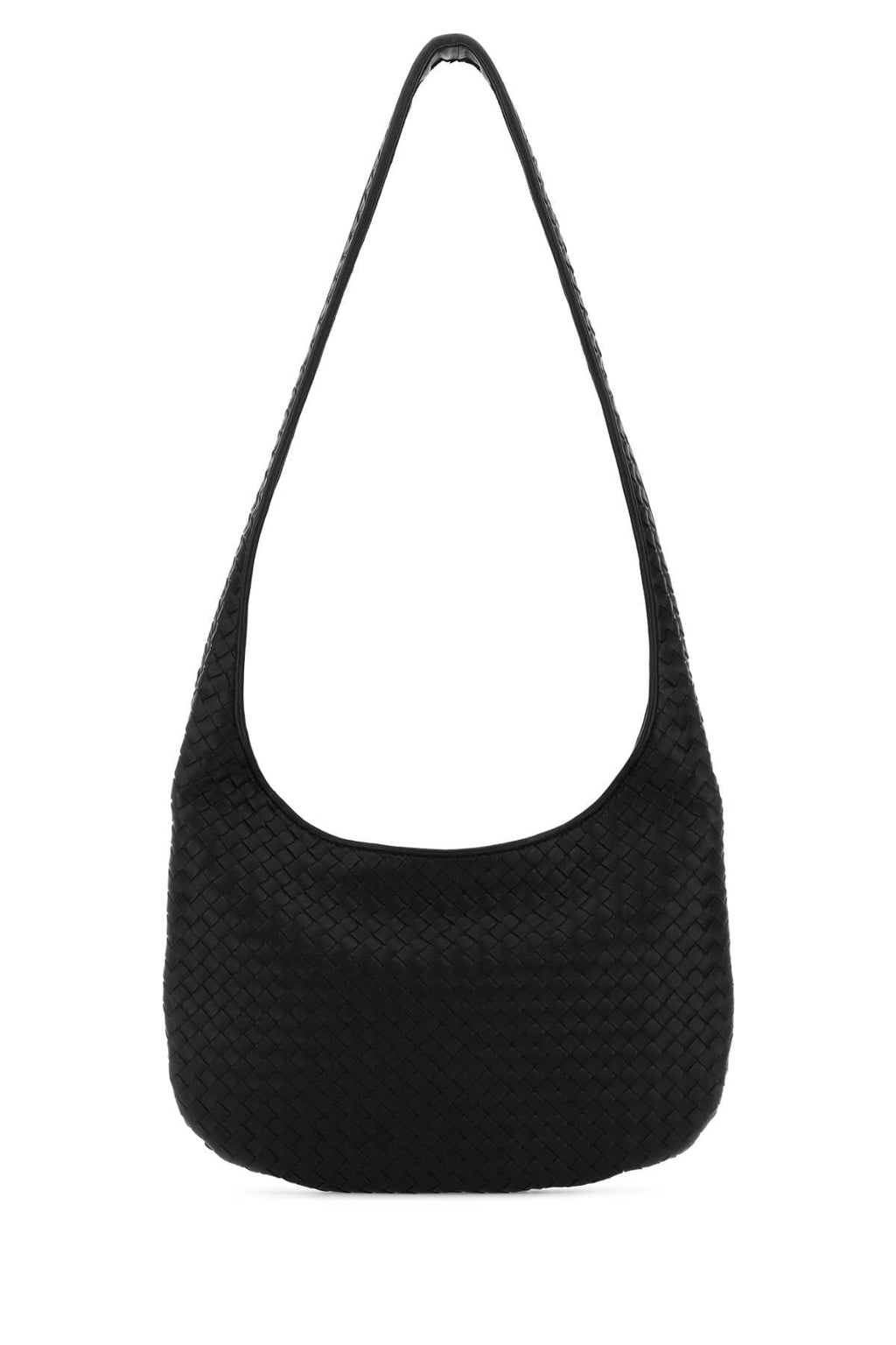 Bottega Veneta Men Black Nappa Leather Veneto Crossbody Bag