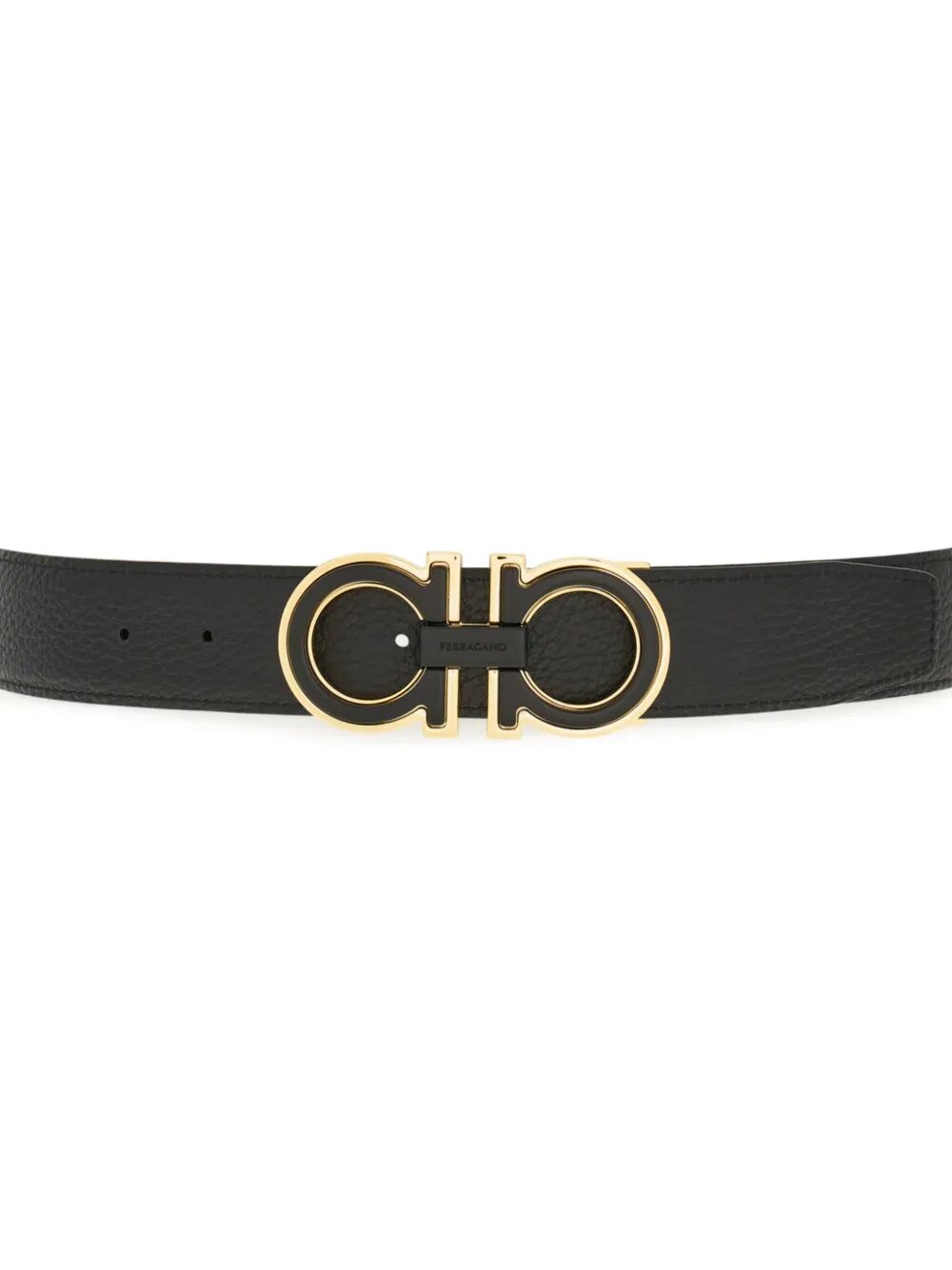 Ferragamo Men Double Finish Buckle Reversible Gancini Belt