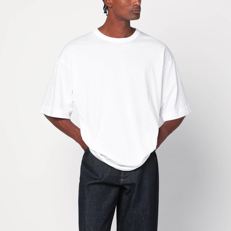 Dries Van Noten Oversized White Cotton T-Shirt Men
