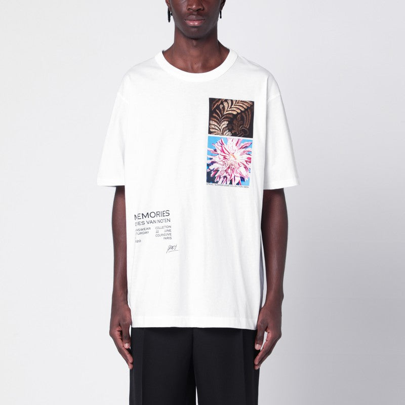 Dries Van Noten White Oversized Cotton T-Shirt Men