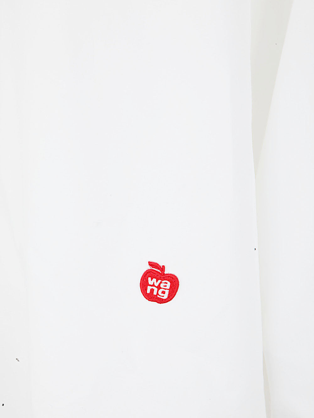 Alexander Wang Women Button Up Long Sleeve Shirt With Logo Apple Patch