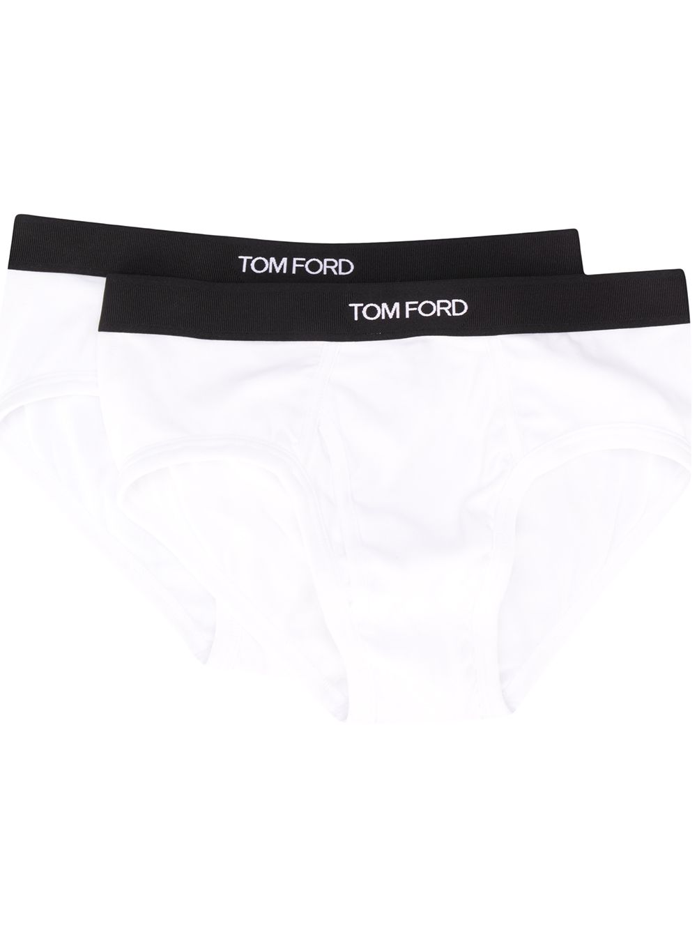Tom Ford Men Set Of 2 Logo-Waistband Cotton Briefs