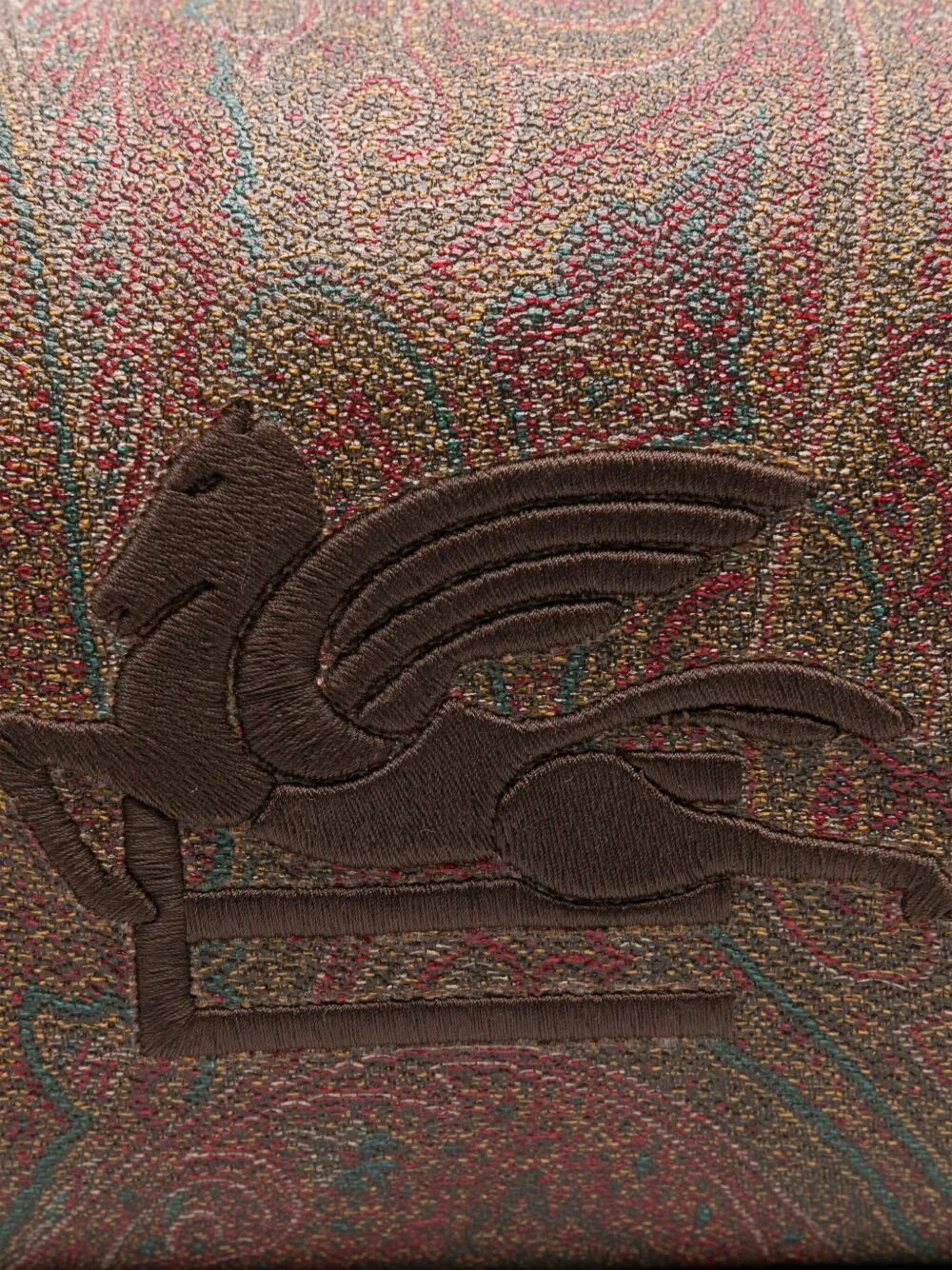 Etro Men Medium Arnica Wash Bag With Pegaso Embroidery