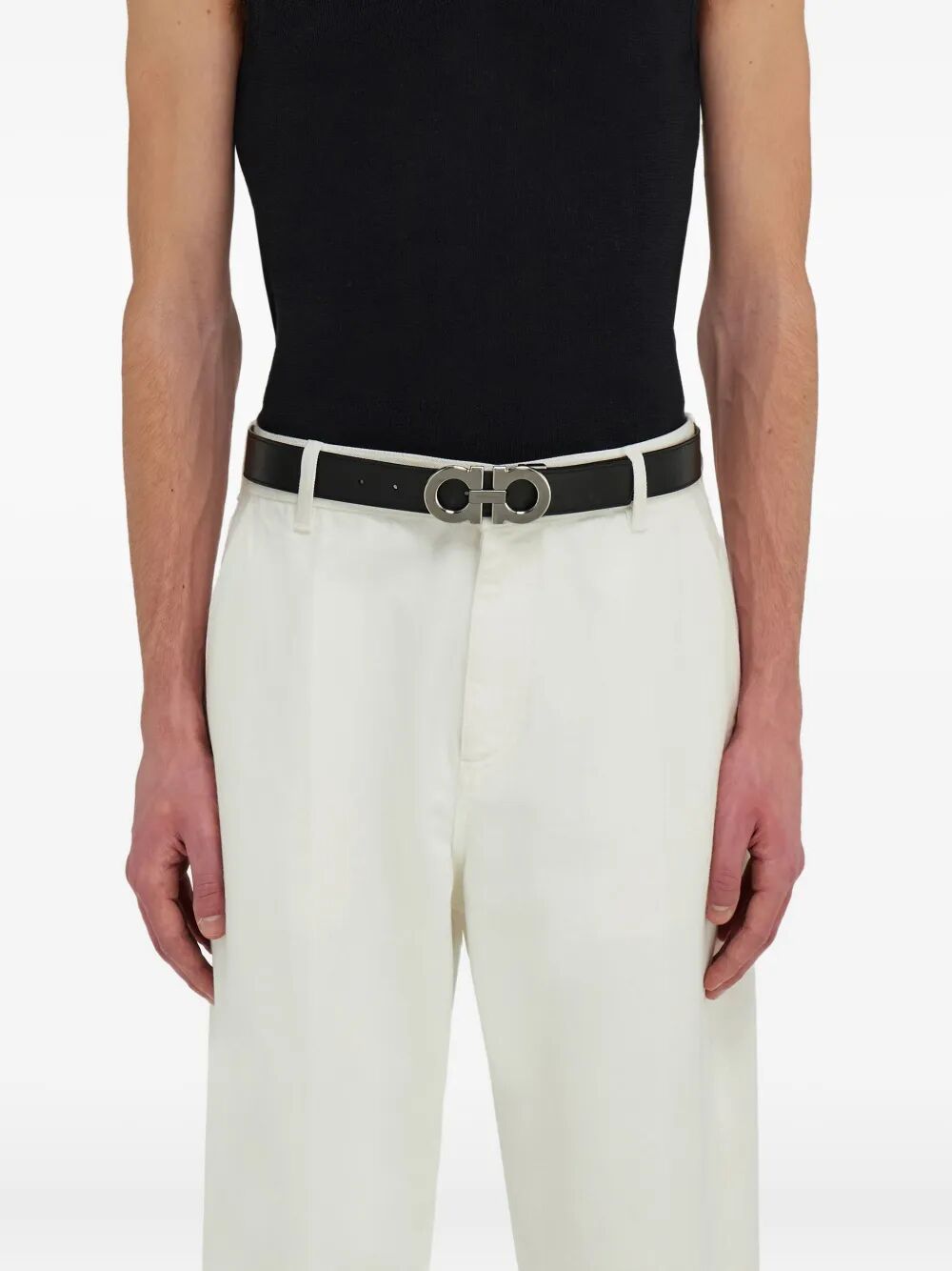 Ferragamo Men Cintura Reversível E Regolabile Gancini