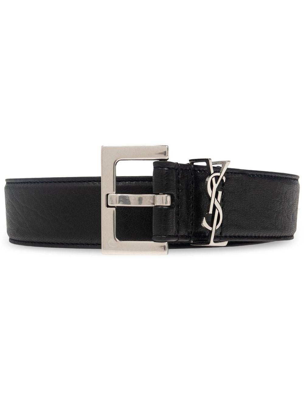 Saint Laurent Men Cintura Cassandre Fibbia Quadrata