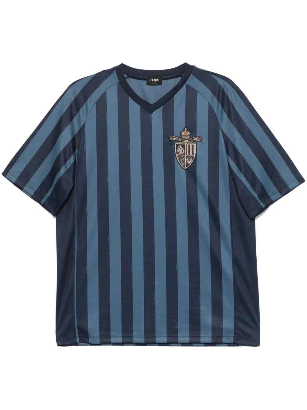 Fendi Men Pequin Fabric Fendi Club T-Shirt