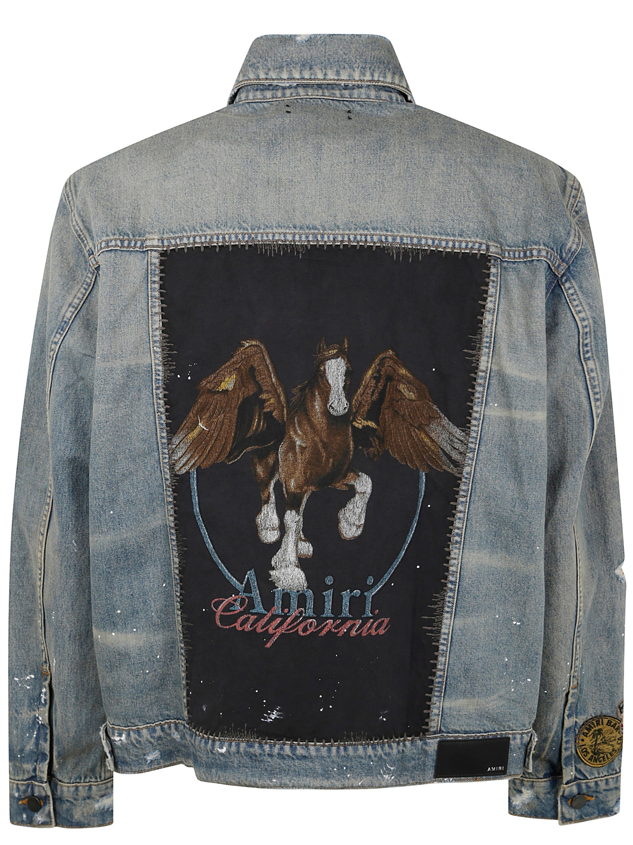 Amiri Unisex Vintage Pegasus Trucker Jacket