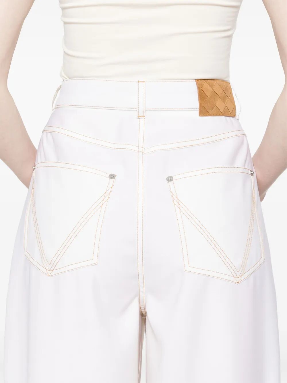 Bottega Veneta Women Pantaloni A Gamba Ampia In Denim