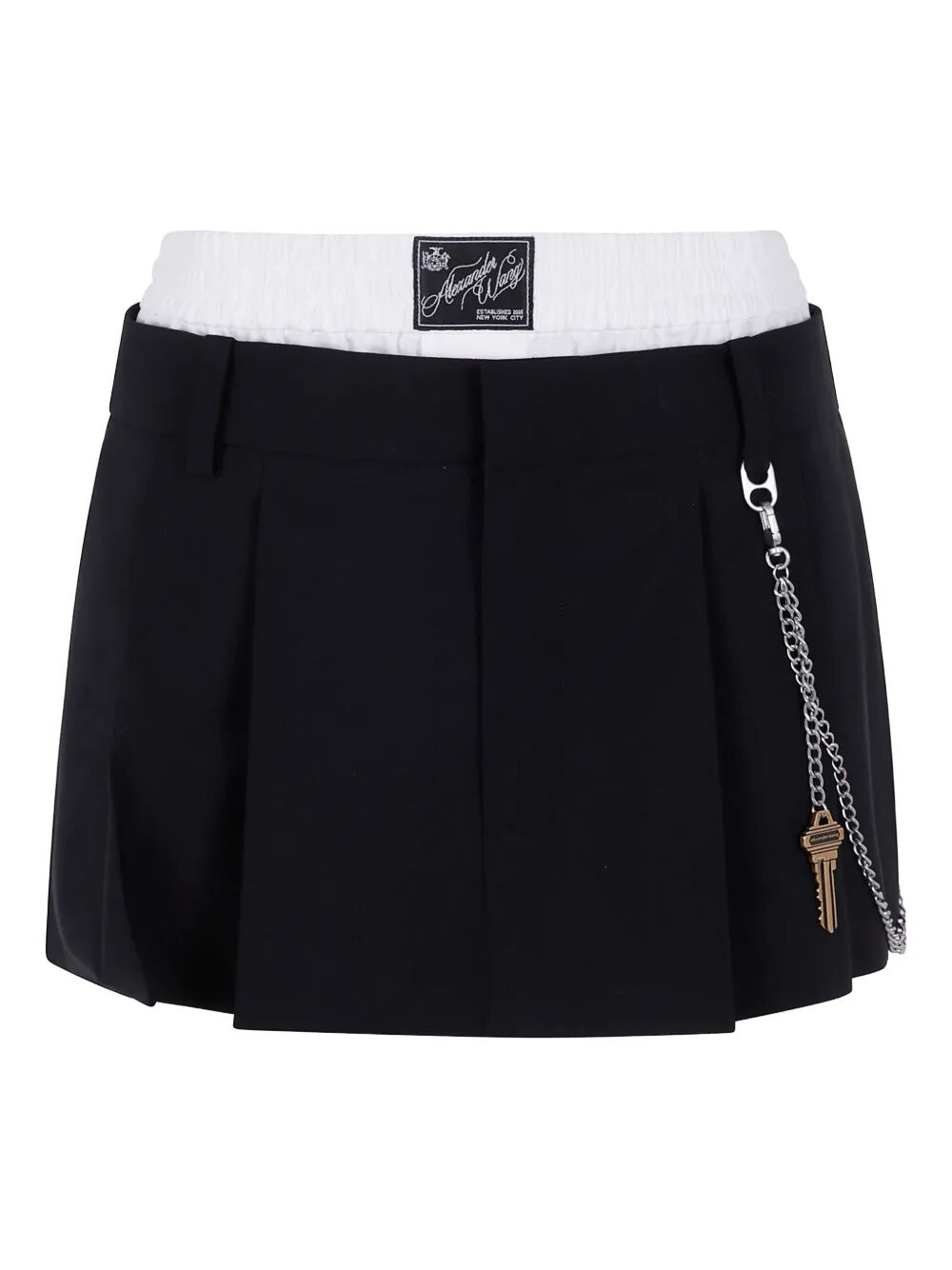Alexander Wang Women Pre-Styled Pleated Skort With Chain