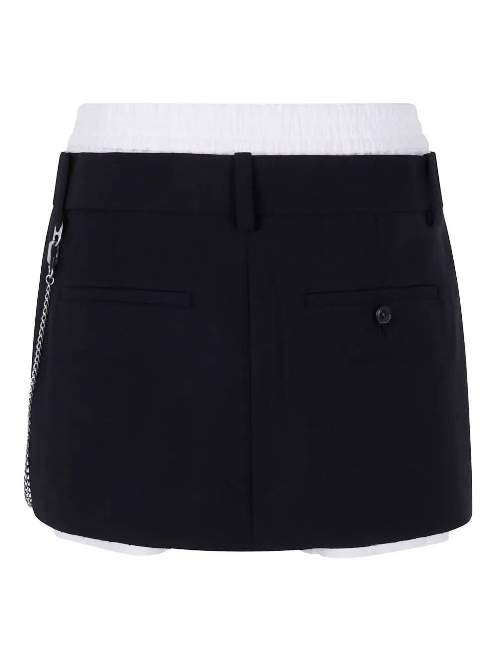 Alexander Wang Women Pre-Styled Pleated Skort With Chain