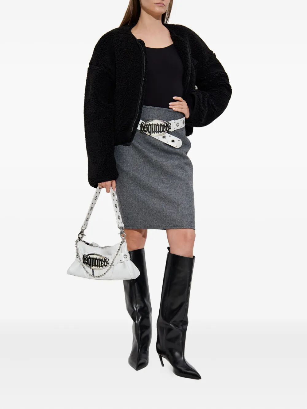 Dsquared2 Women Double Pencil Skirt