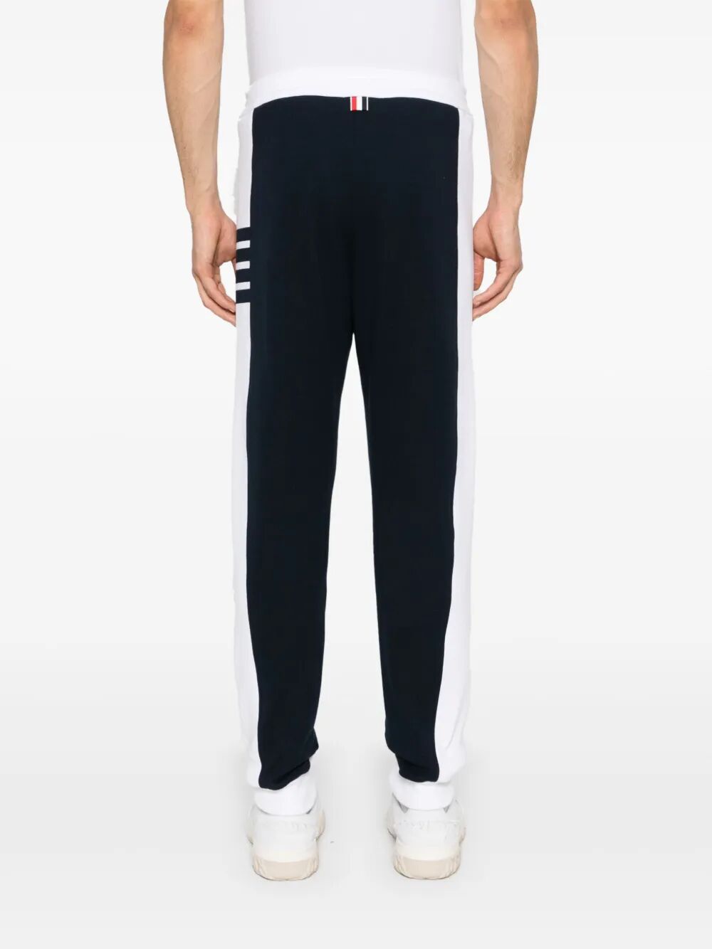 Thom Browne Men Sweatpants With Engineered 4 Bar In Solid Classic Loopback Jersey
