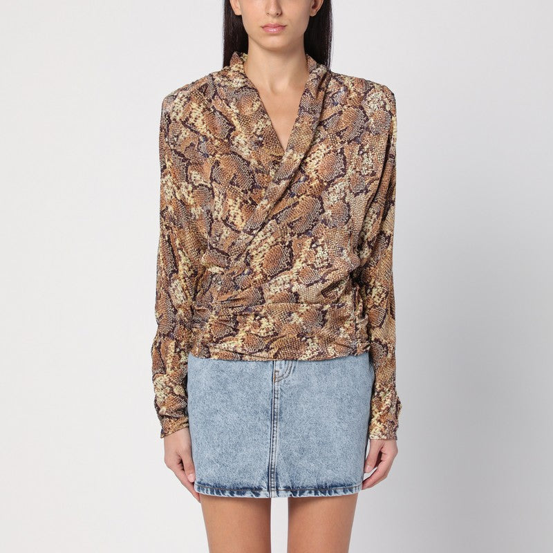 Isabel Marant Snake Print Marlin Blouse Women