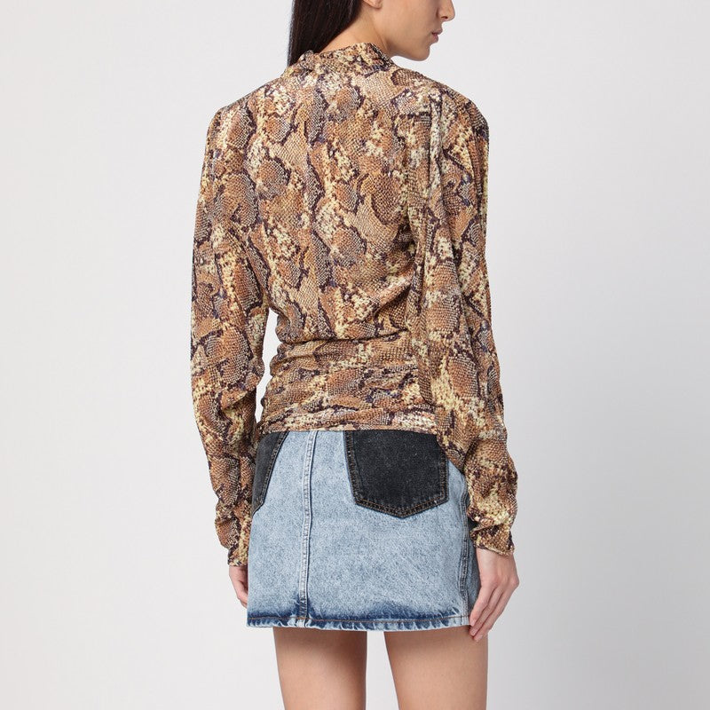 Isabel Marant Snake Print Marlin Blouse Women