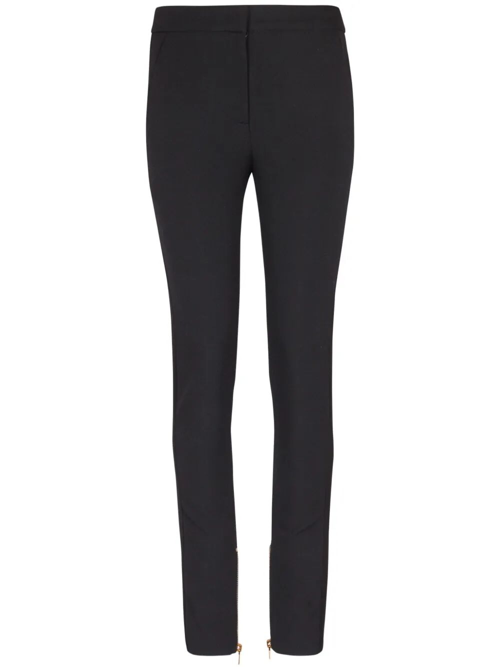 Balmain Women Zipped Satin Slim Pants