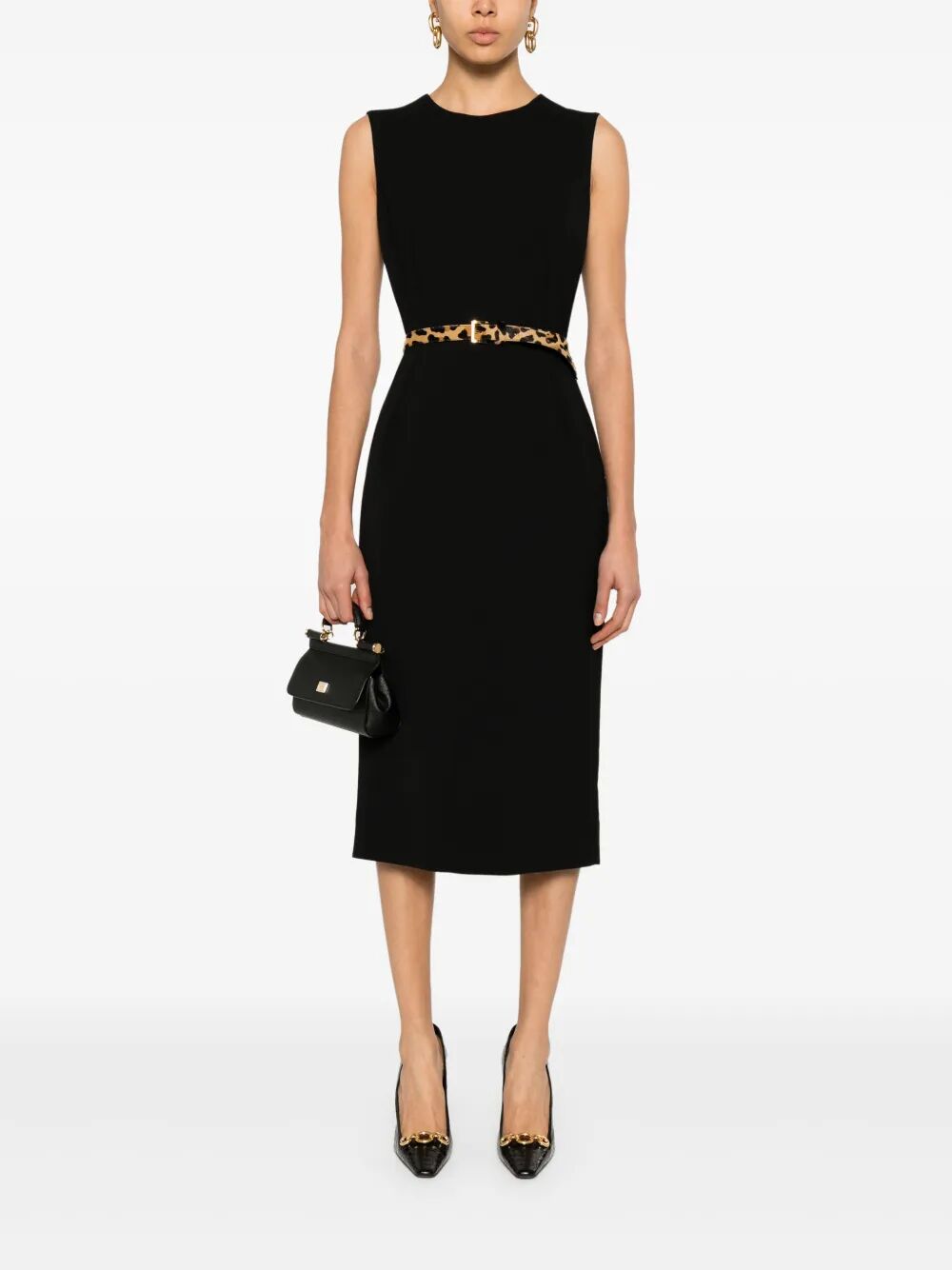 Dolce & Gabbana Women Sleeveless Sheath Midi Dress