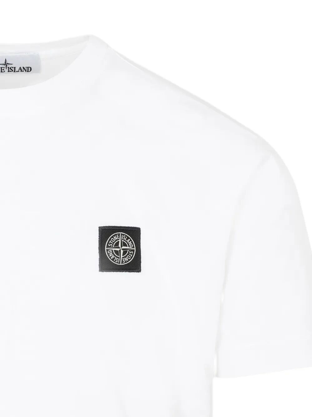 Stone Island Men Slim Fit Cotton Jersey T-Shirt With Compass Patch