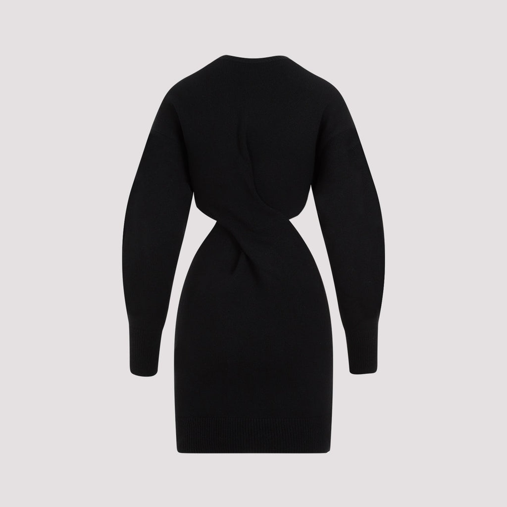 Alexander Mcqueen Wool Mini Dress Women
