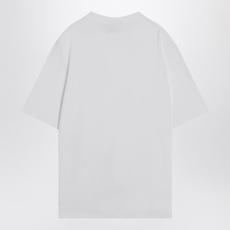 Jacquemus White Cotton Crew Neck T-Shirt Men