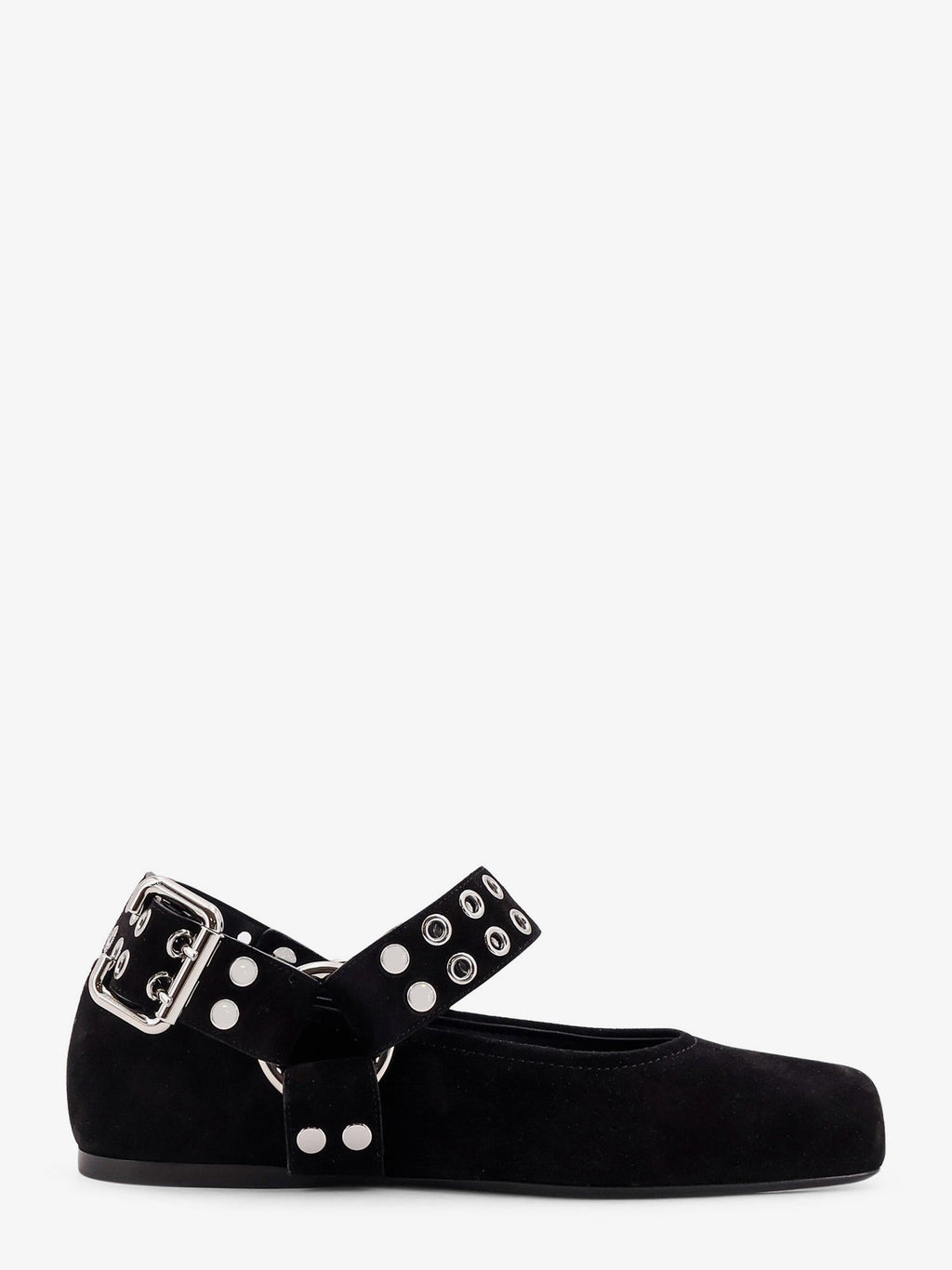 Alaia Women Suede Biker Flat Ballerinas