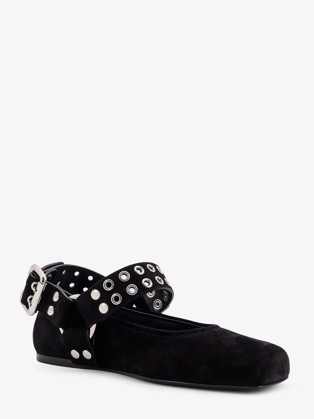 Alaia Women Suede Biker Flat Ballerinas