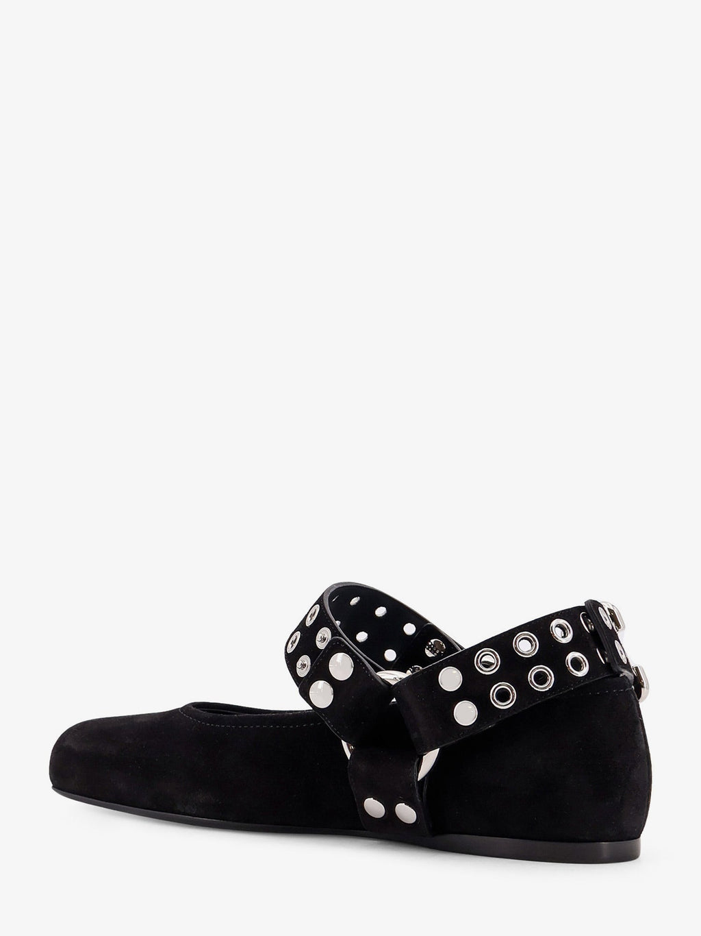 Alaia Women Suede Biker Flat Ballerinas