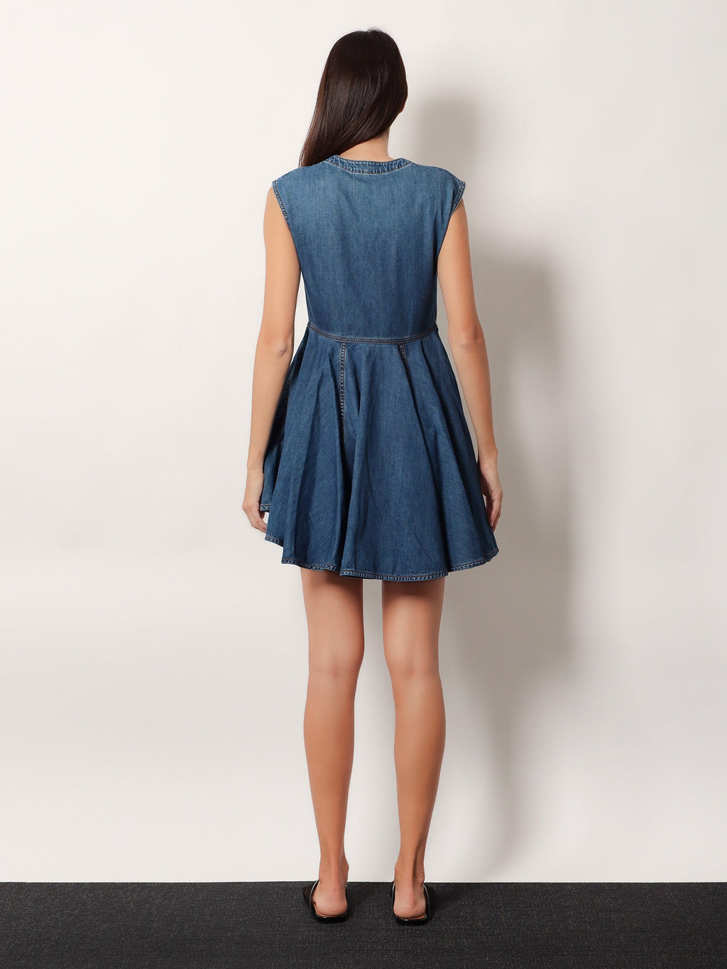 Alaia Women Wrap Denim Dress