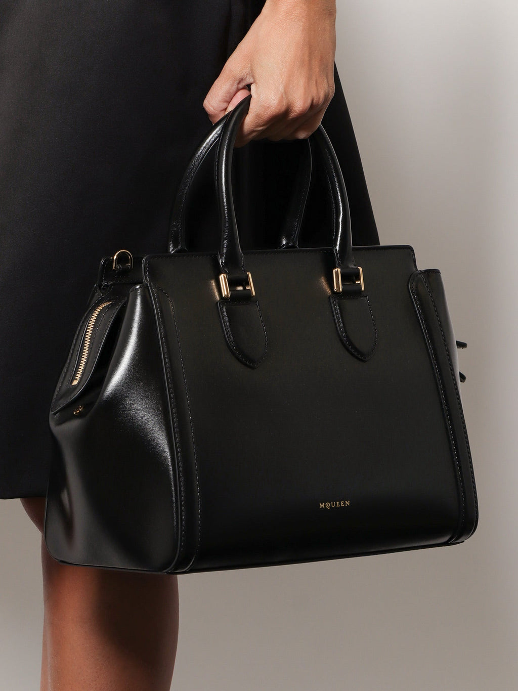 Alexander Mcqueen Women Birdee Large Leather Shoulder Bag