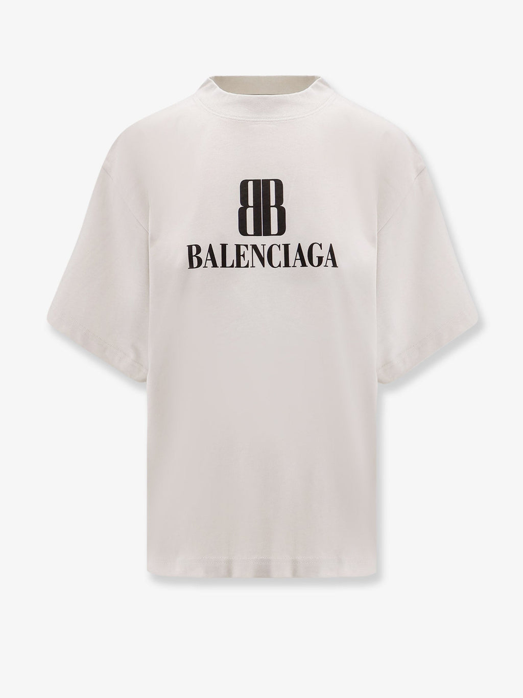 Balenciaga Women Cropped Cotton T-Shirt