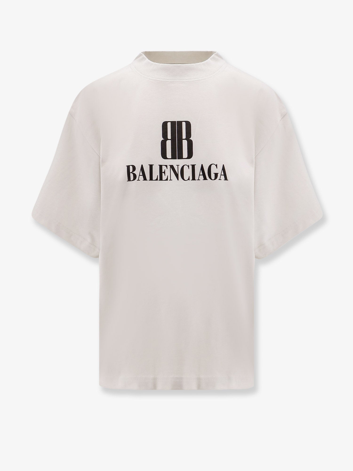 Balenciaga Women Cropped Cotton T-Shirt