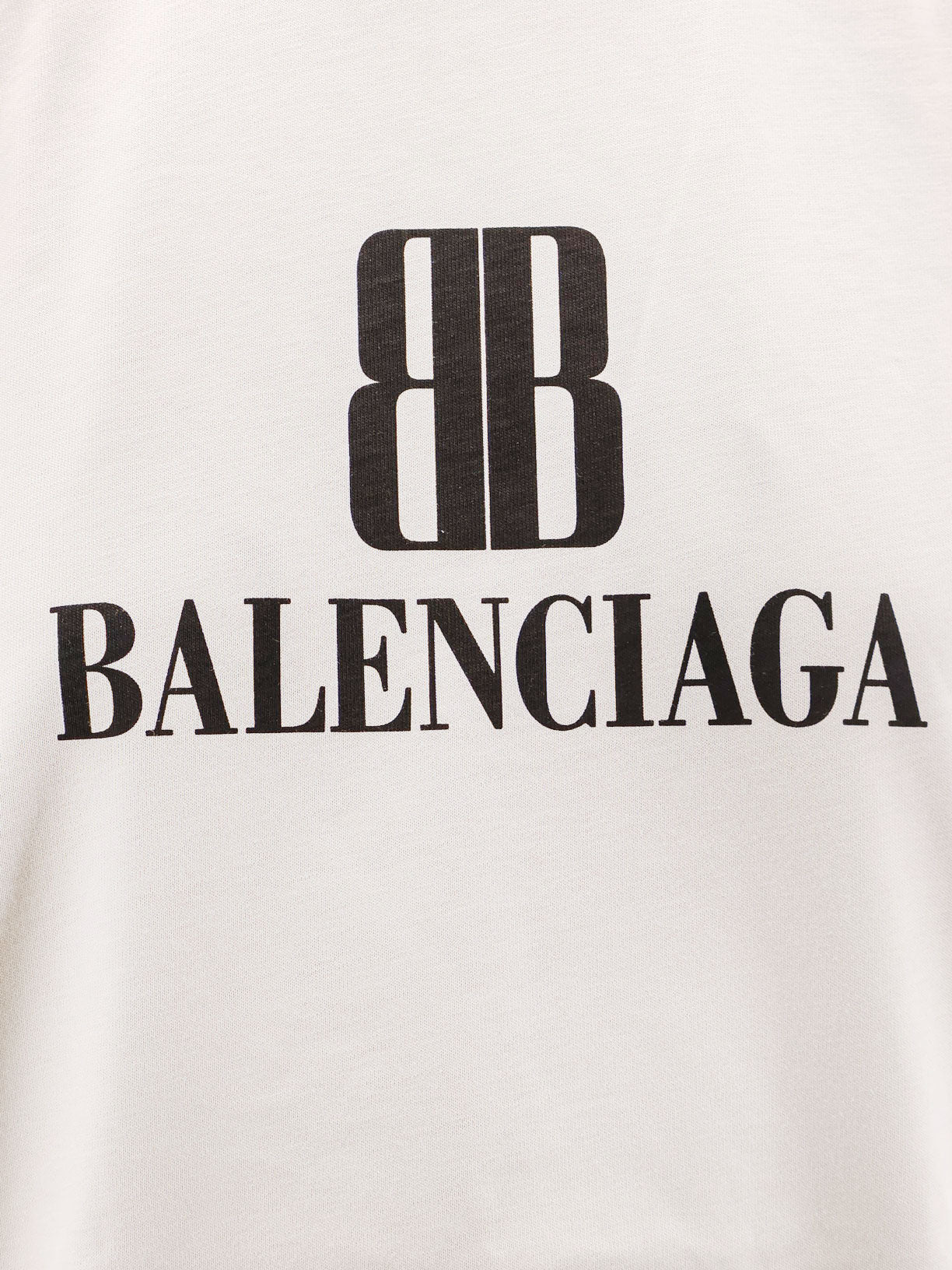 Balenciaga Women Cropped Cotton T-Shirt