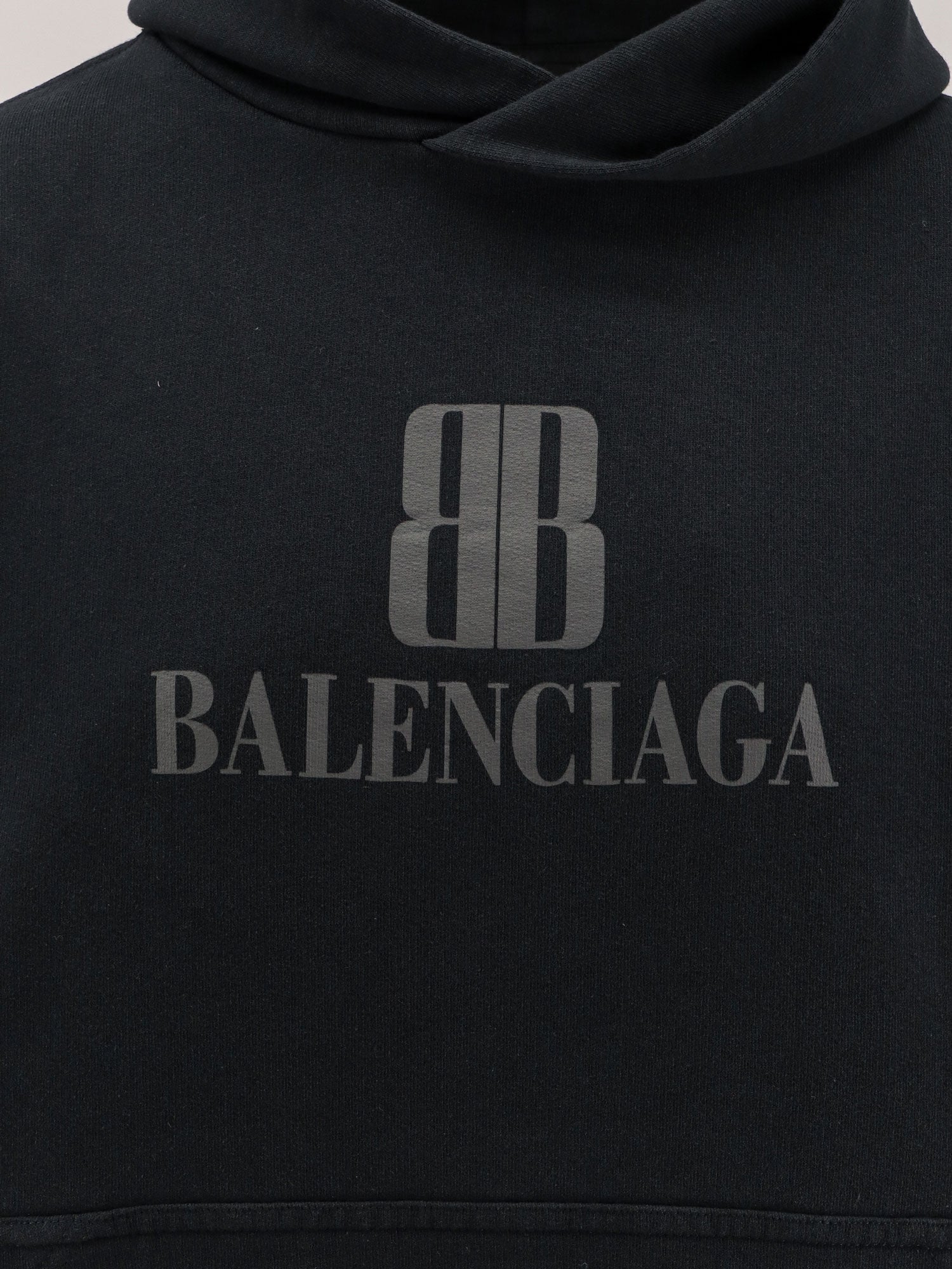 Balenciaga Women Cropped Cotton Sweatshirt