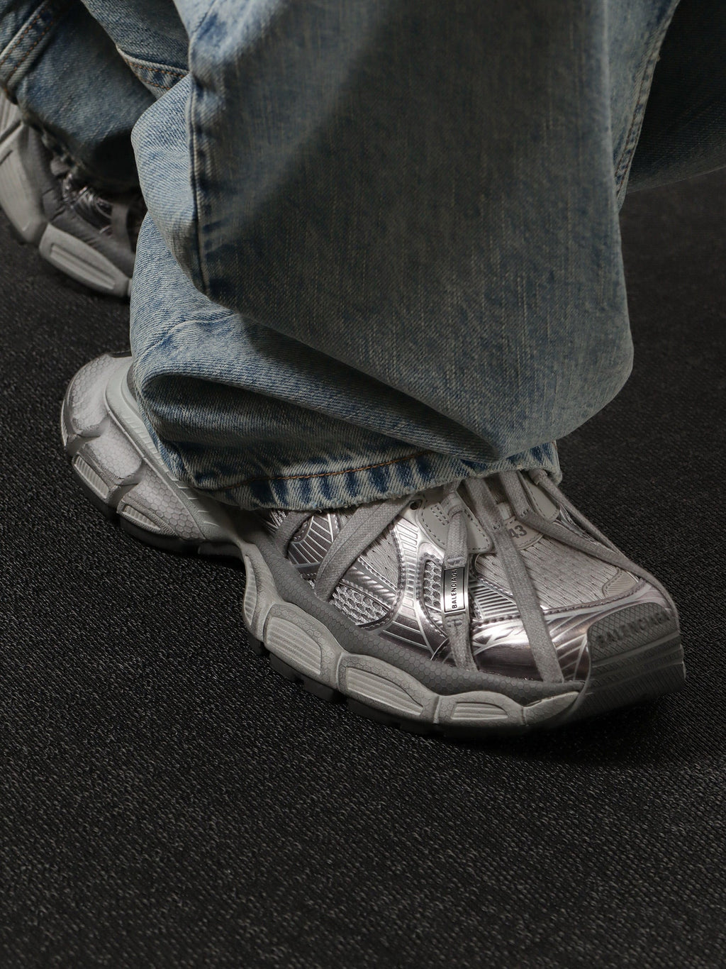 Balenciaga Men 3Xl Low Top Mesh Sneakers