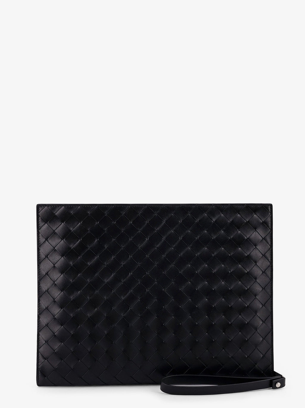 Bottega Veneta Men Avenue Leather Document Case With Intrecciato Motif