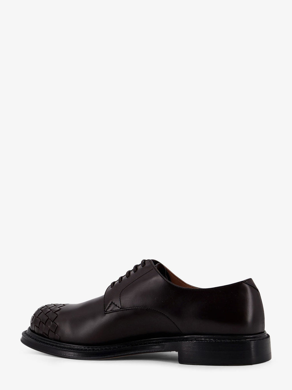 Bottega Veneta Men James Leather Lace-Up Shoe