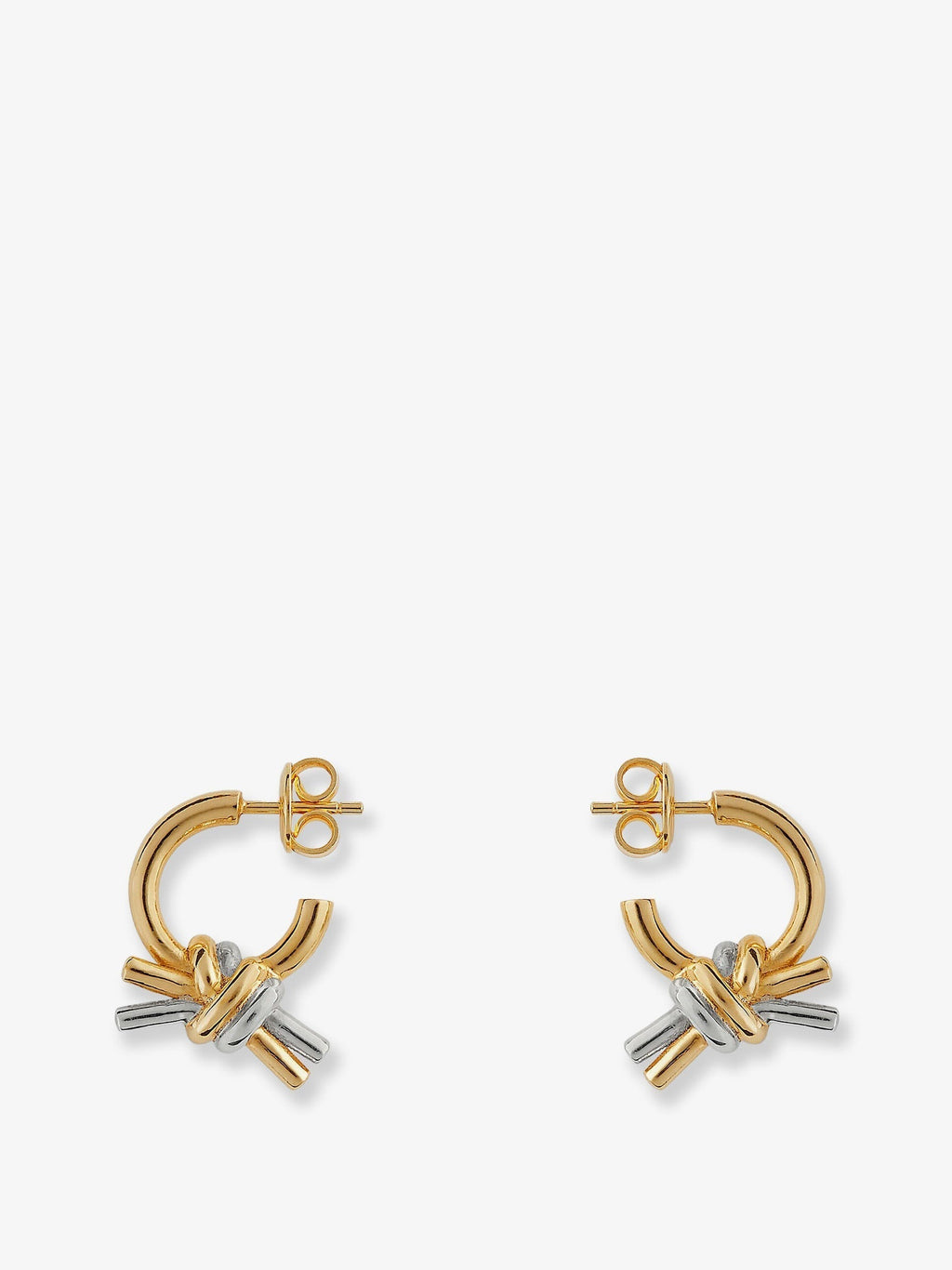 Bottega Veneta Women Knot Silver Earrings