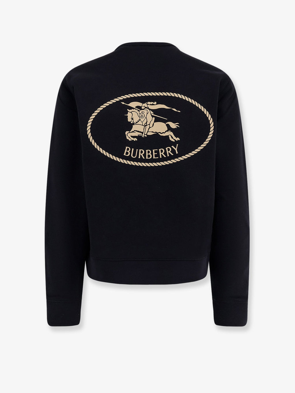 Burberry Men Cotton Sweatshirt With Logo Embroidery