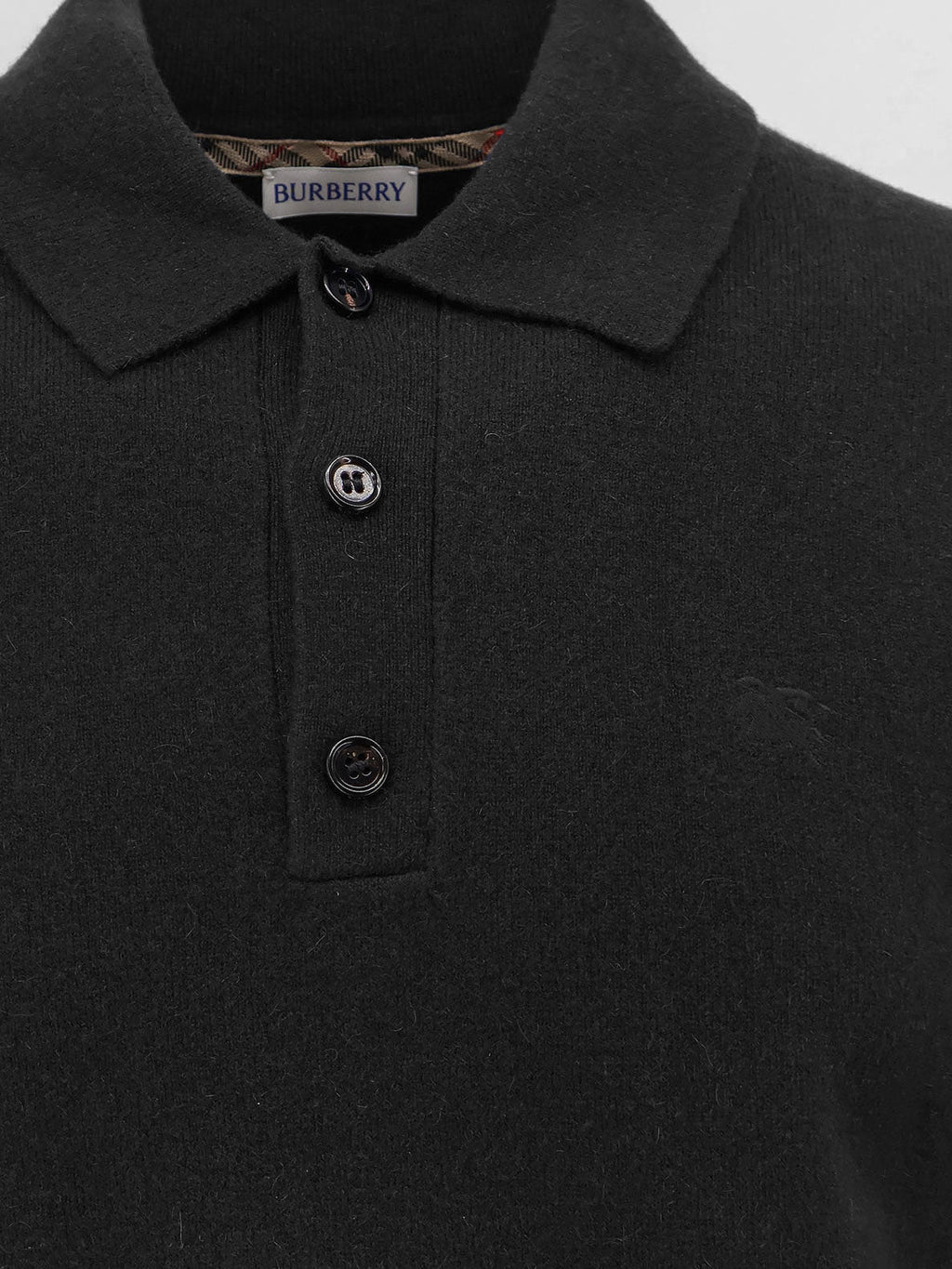 Burberry Men Cashmere Polo Sweater