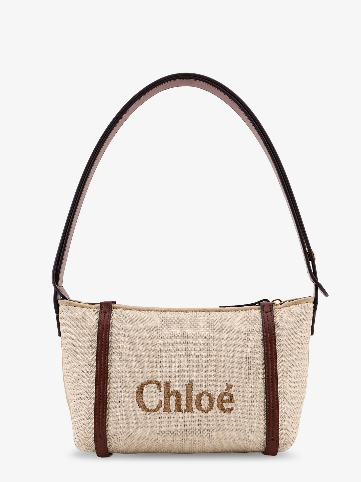 Chloe' Women Chloe Carry Canvas Shoulder Bag With Logo Embroidery