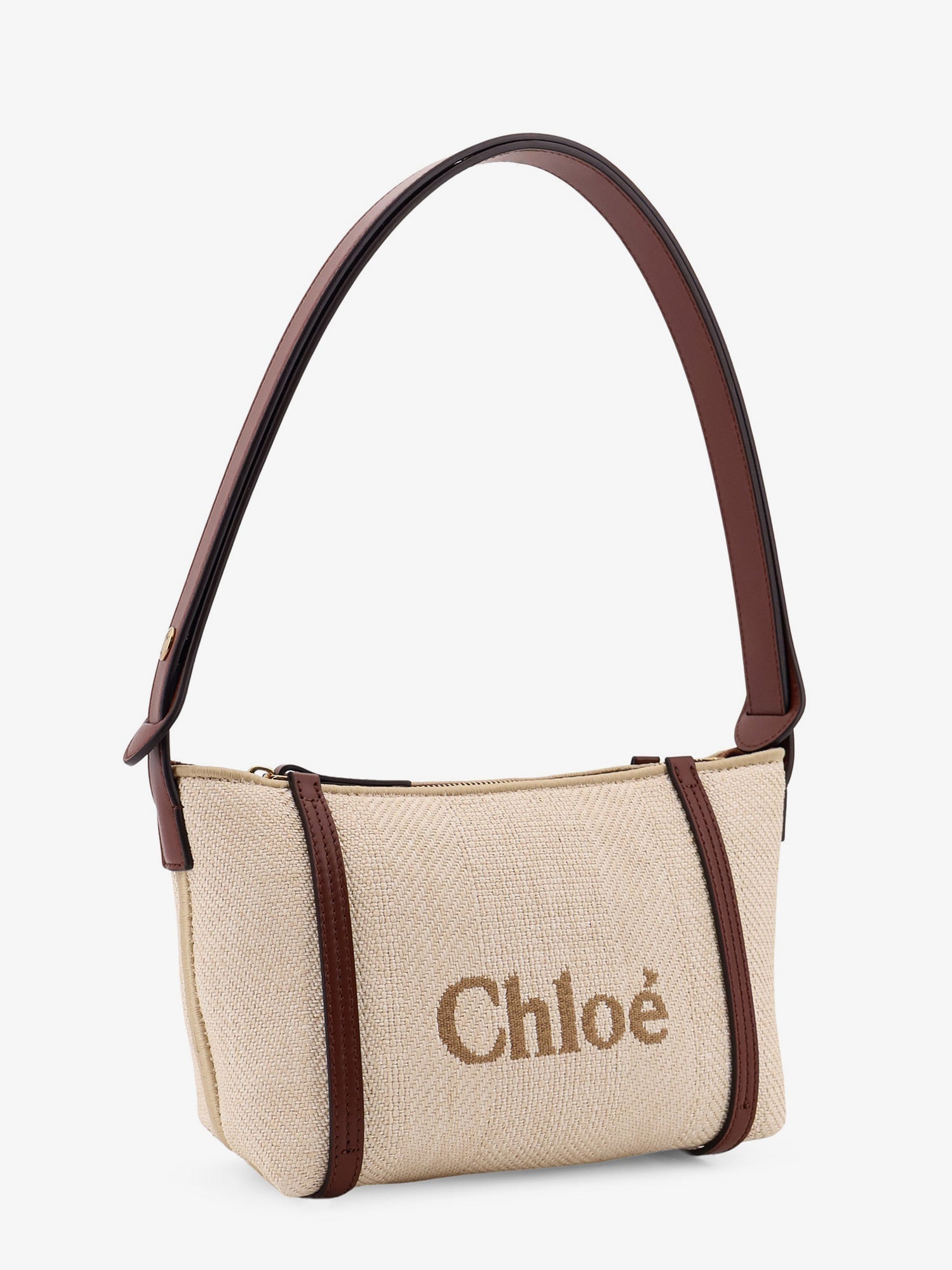 Chloe' Women Chloe Carry Canvas Shoulder Bag With Logo Embroidery