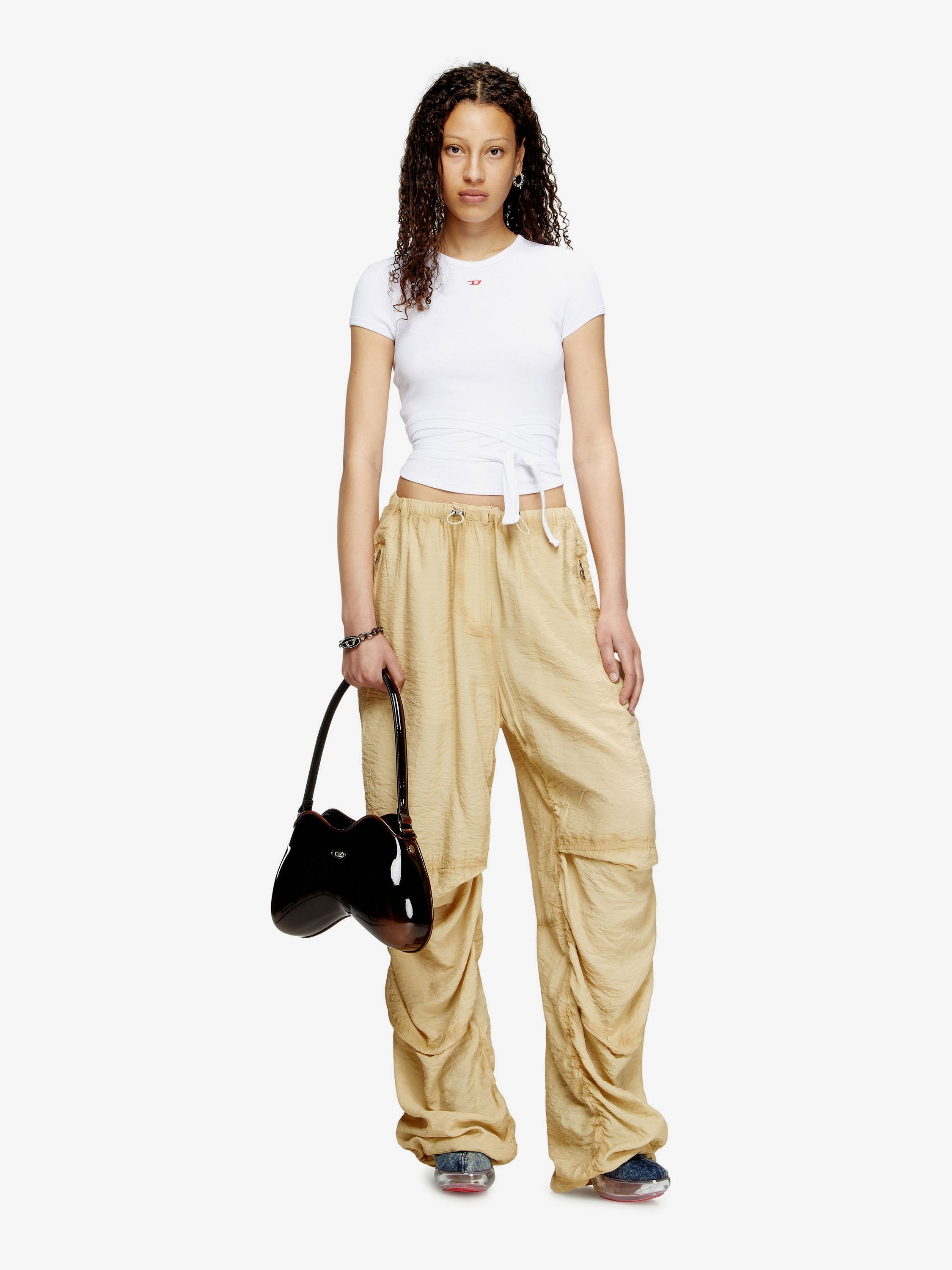 Diesel Women T-Bunny -Tail Stretch Cotton Top