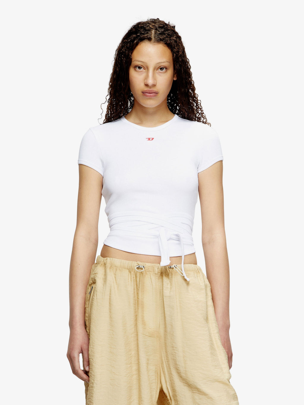 Diesel Women T-Bunny -Tail Stretch Cotton Top