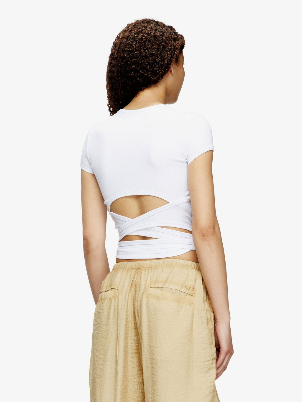 Diesel Women T-Bunny -Tail Stretch Cotton Top