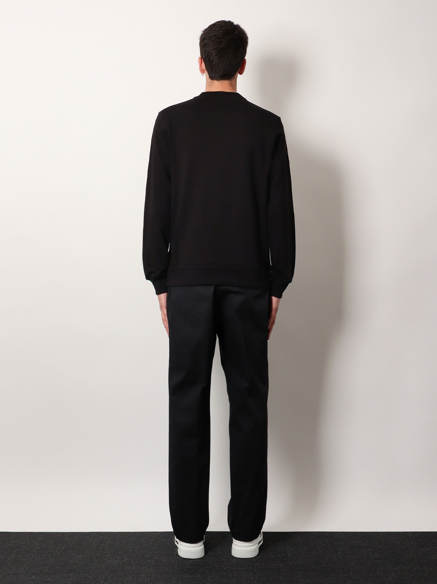 Dolce & Gabbana Men Cotton Sweatshirt With Logo Patch