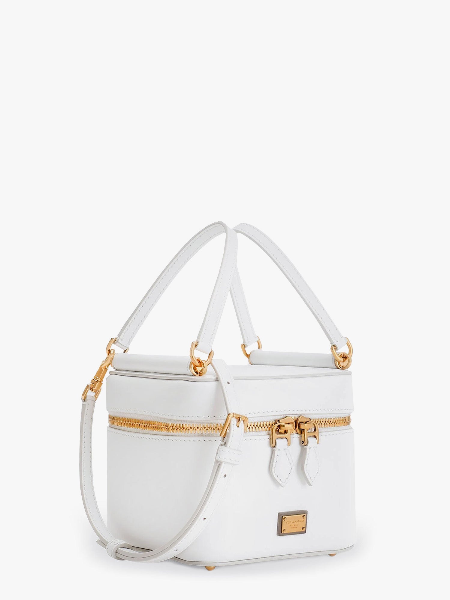 Dolce & Gabbana Women Sicily Leather Handbag With Iconic Logo Plate