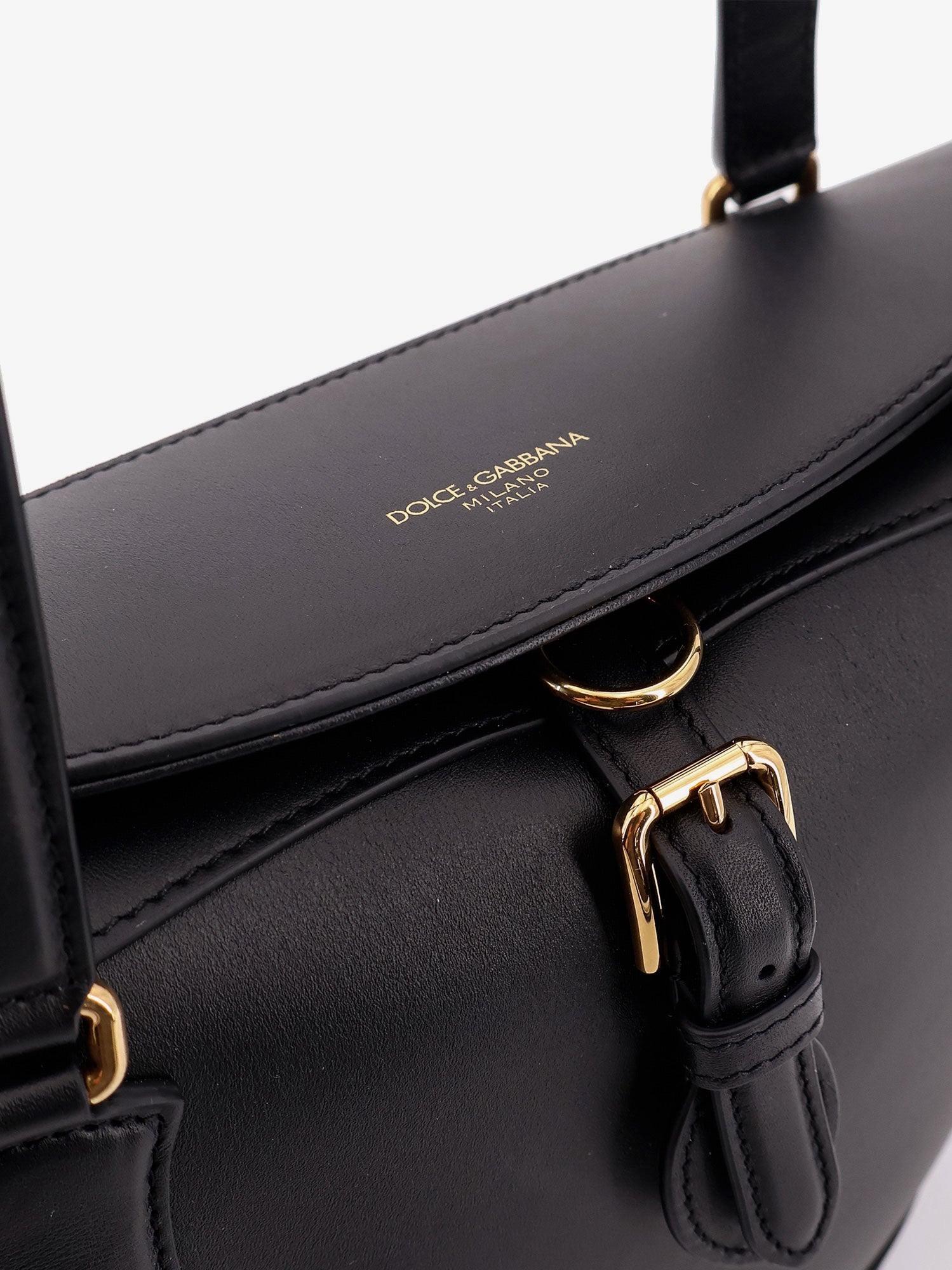 Dolce & Gabbana Women Coffa Capri Leather Shoulder Bag