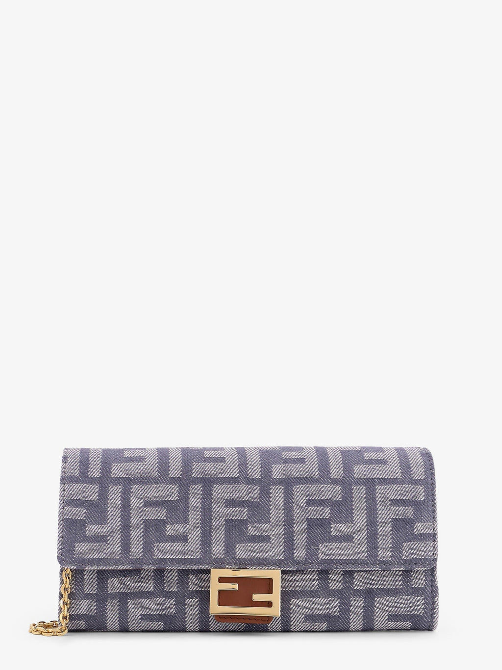 Fendi Women Continental With Chain Baguette Wallet