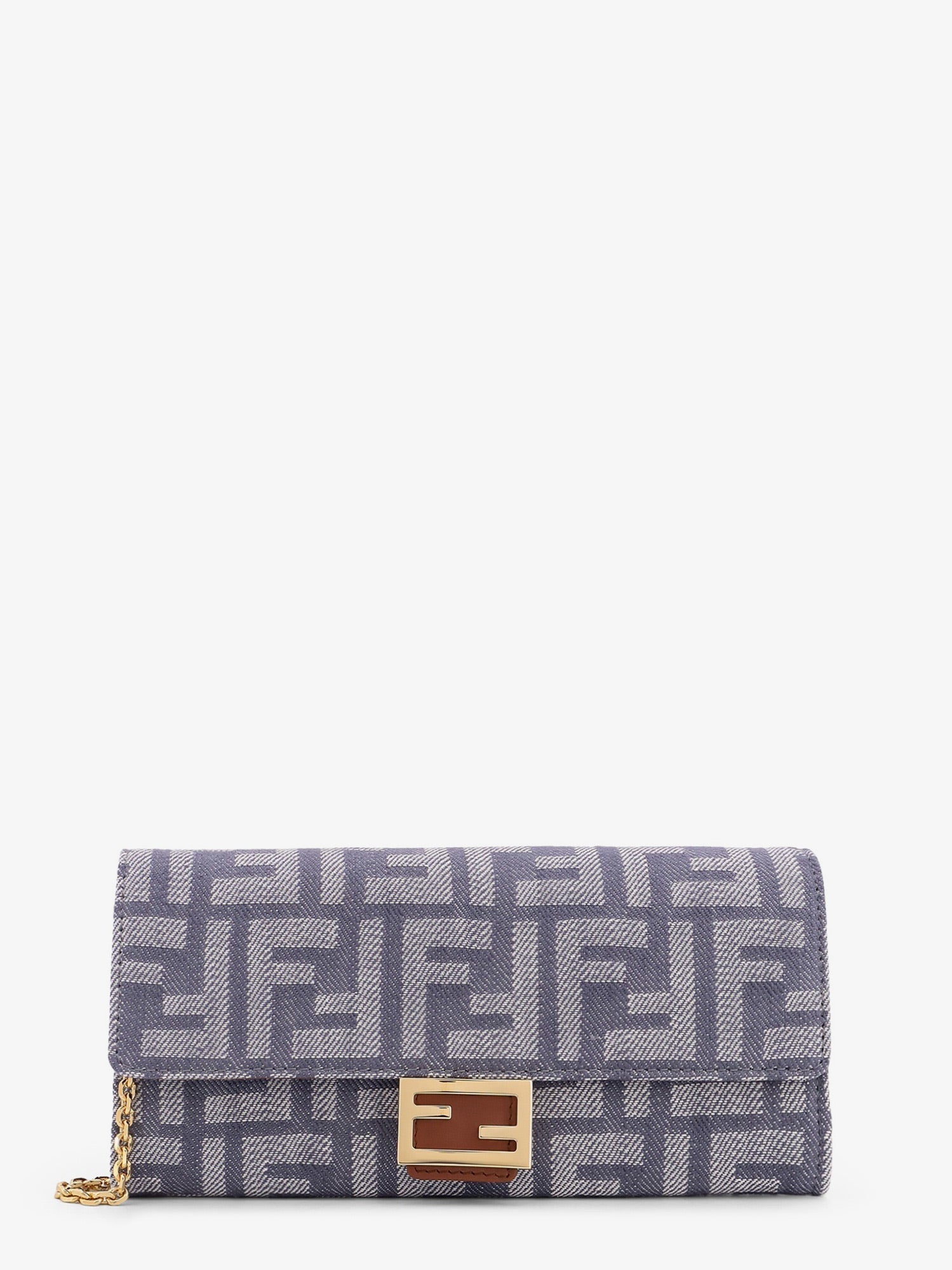 Fendi Women Continental With Chain Baguette Wallet
