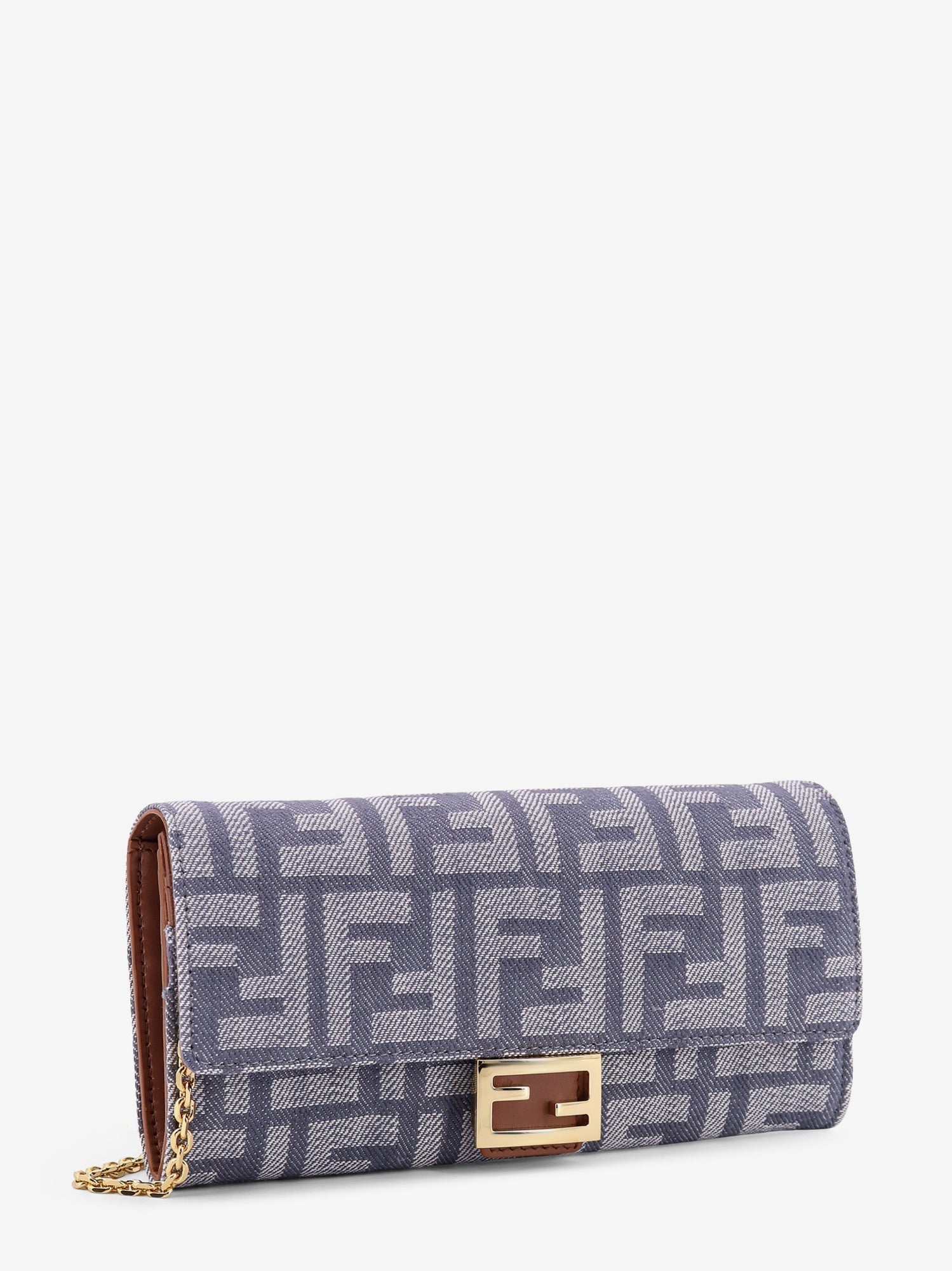 Fendi Women Continental With Chain Baguette Wallet